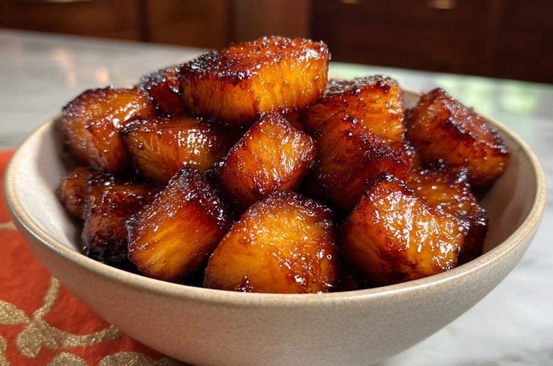 Caramelized Pineapple Chunks