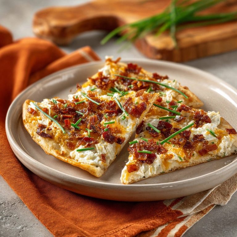 Creamy Bacon & Chive Flatbread: Your Crispy Crust Secret