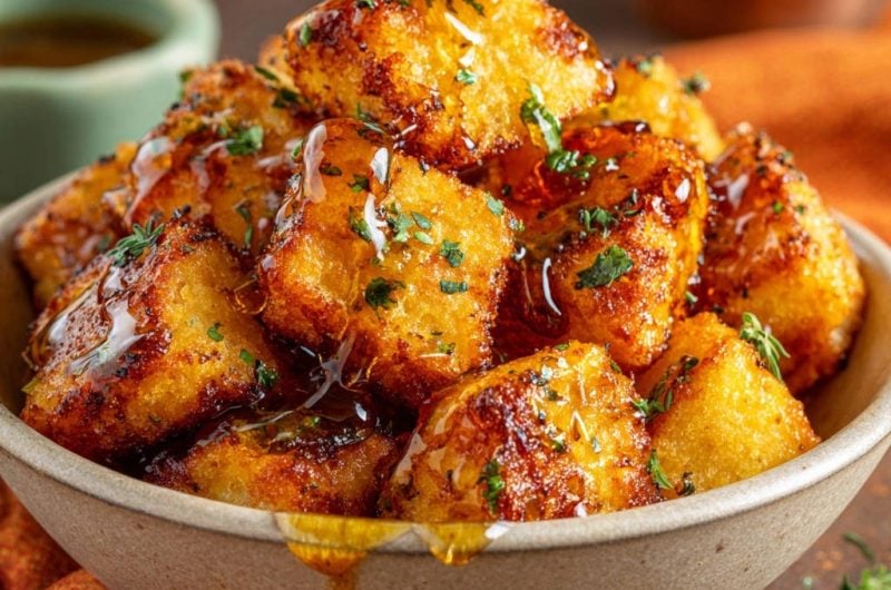 Golden Honey Herb Polenta Bites