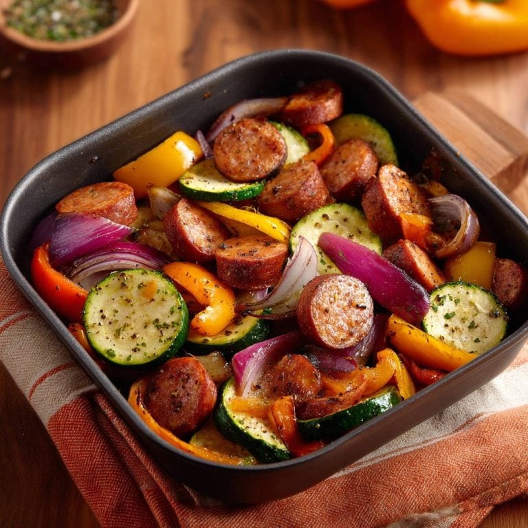 One Pan Sausage & Veggies: Perfectly Roasted, Never Soggy