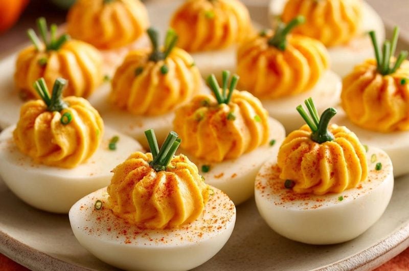 Pumpkin Patch Deviled Eggs