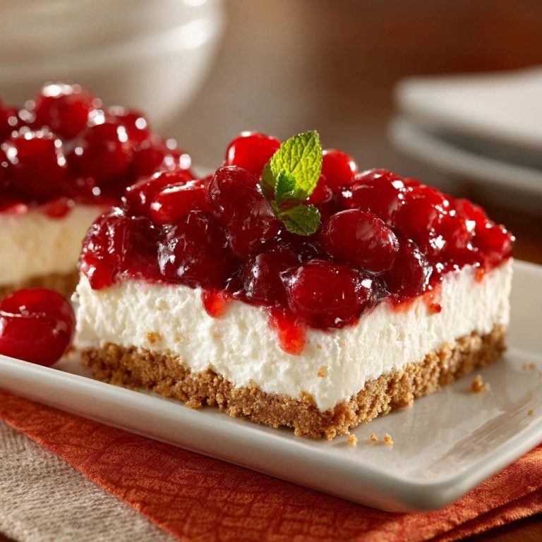 Classic Cherry Cheesecake Bars: Flawless Slices Every Time!