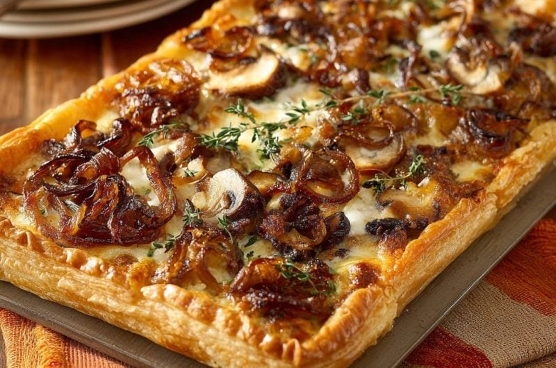 Caramelized Onion & Mushroom Tart