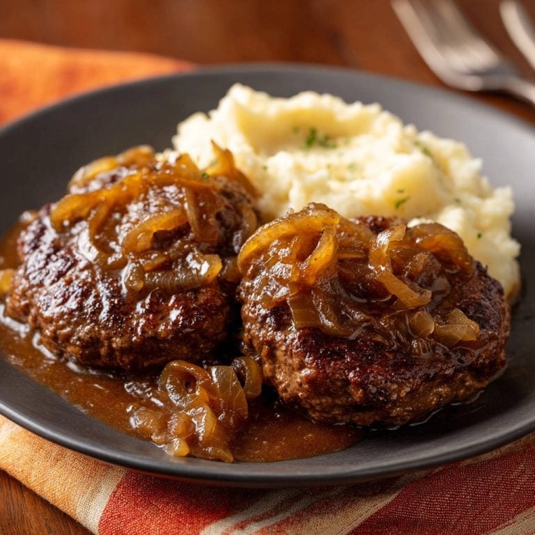 Hamburger Steaks & Onion Gravy: Juicy, Tender & Foolproof
