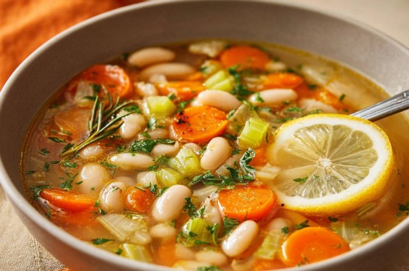 Hearty White Bean & Veggie Soup