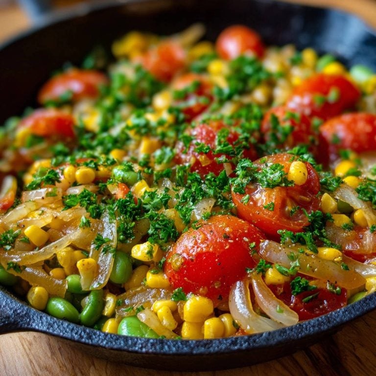 Summer Skillet Succotash: No More Watery Veggies!