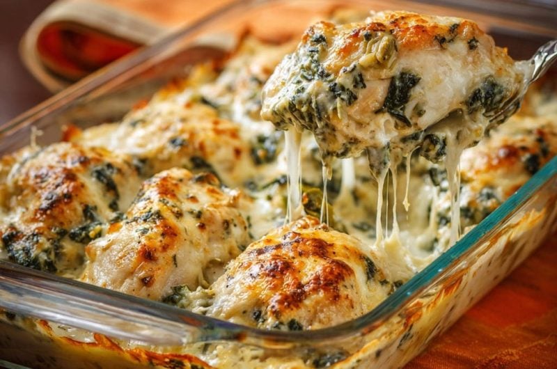 Creamy Spinach Chicken Bake