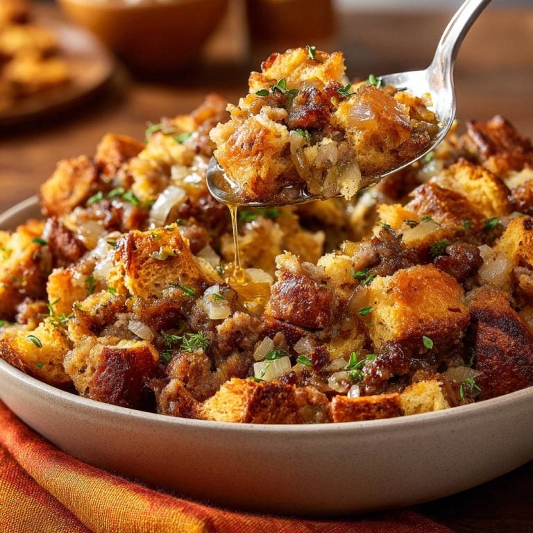 Homestyle Sausage and Herb Stuffing: Perfectly Moist, Never Dry