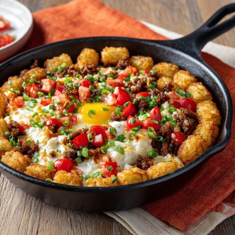 Skillet Tot & Egg Bake: Crispy Perfection in One Pan