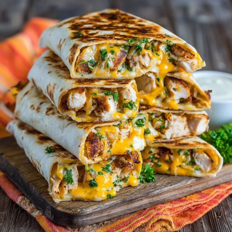 Ultimate Cheesy Chicken Wraps: Juicy, Crispy, Perfect!