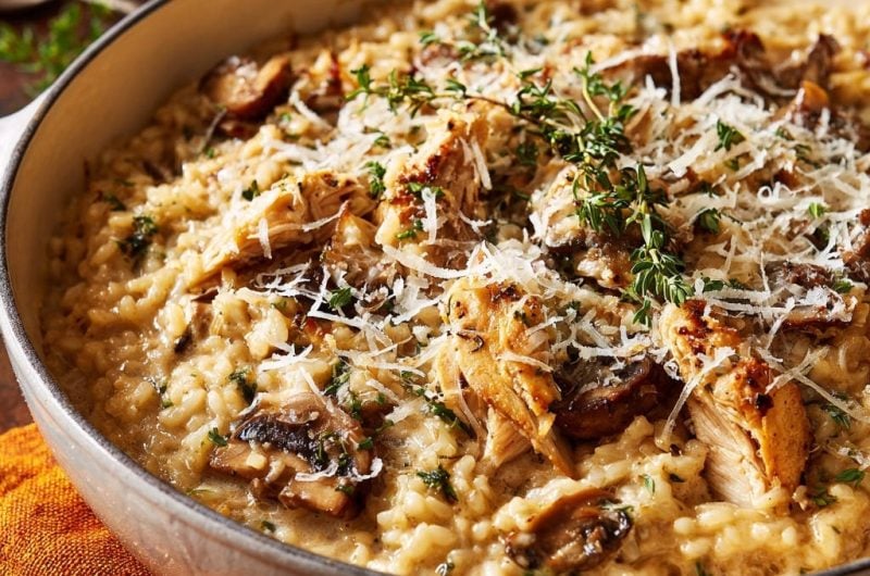 Creamy Chicken & Mushroom Risotto