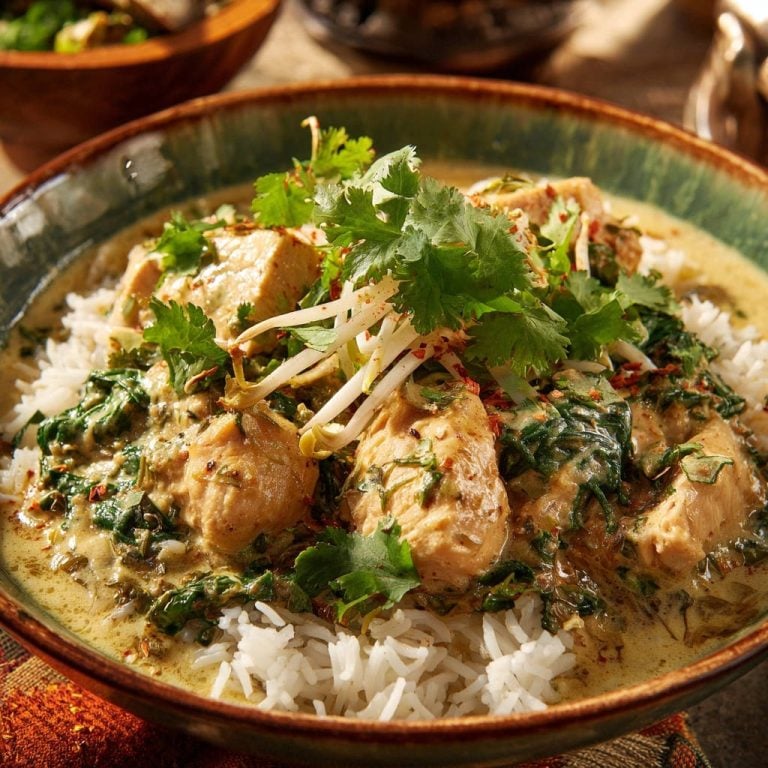 Creamy Coconut Chicken & Spinach Curry: Perfectly Juicy Every Time