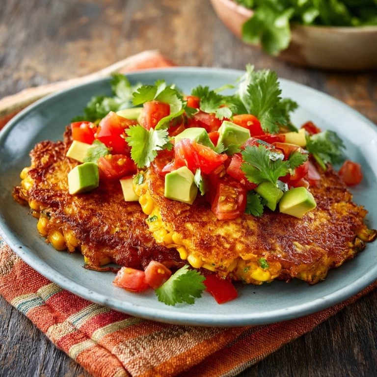 Golden Corn Fritters with Zesty Avocado Salsa: Crispy Perfection!