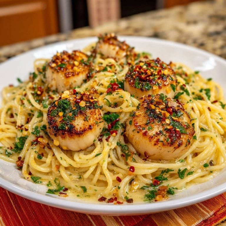 Seared Scallops with Garlic Butter Spaghetti: Foolproof Perfection