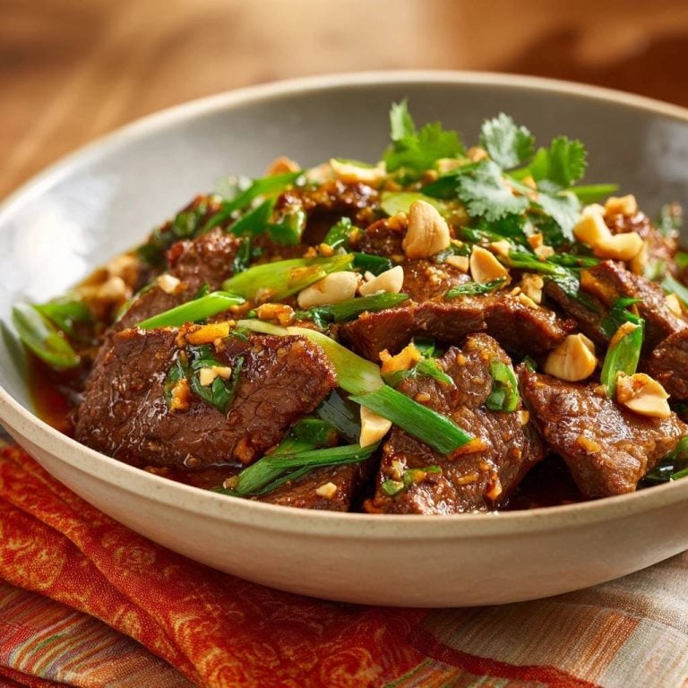 Beef Stir-Fry with Scallions and Cashews