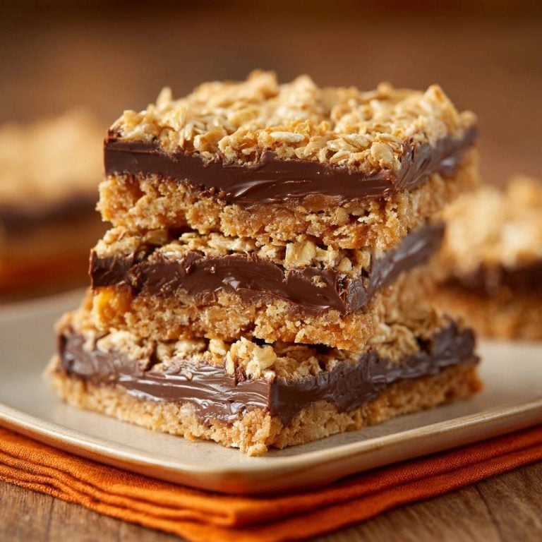 Chocolate Caramel Oatmeal Bars: No-Crumble Perfection