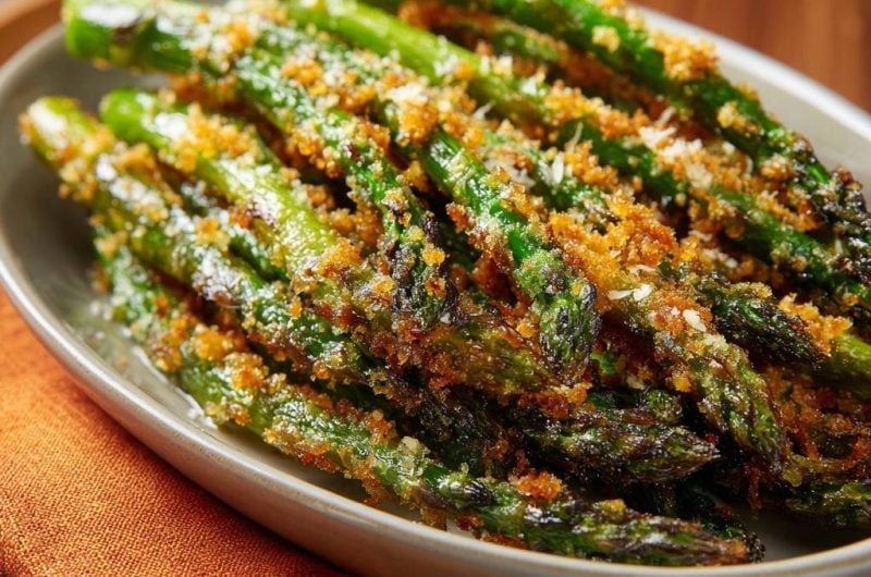 Crispy Parmesan Panko Asparagus