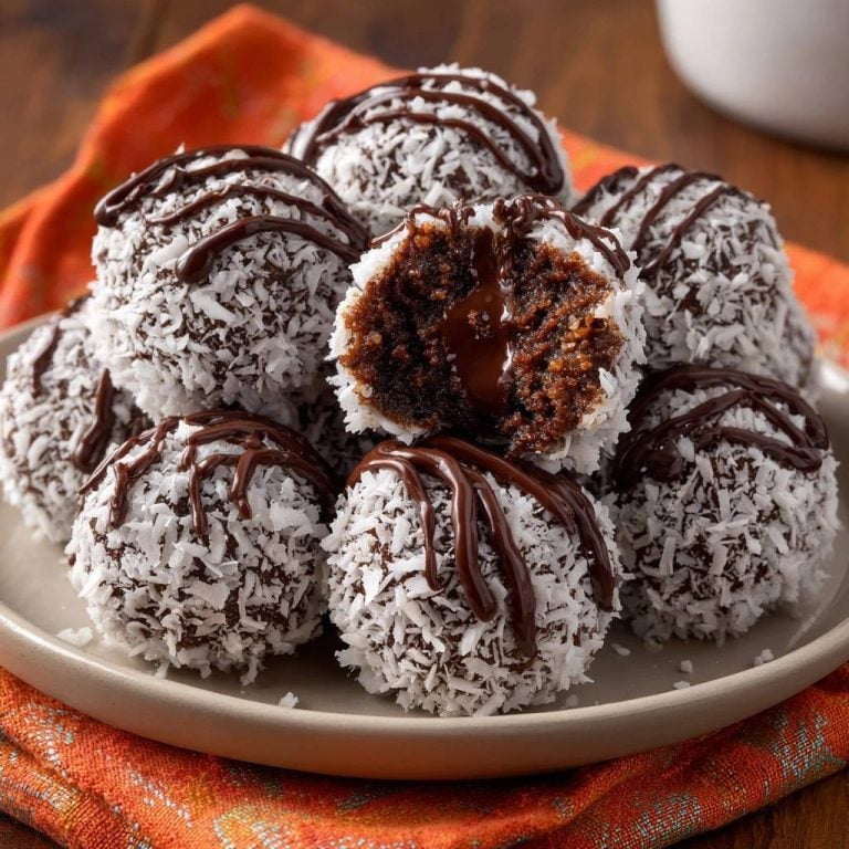 Gooey Chocolate Coconut Balls with Leak-Proof Centers