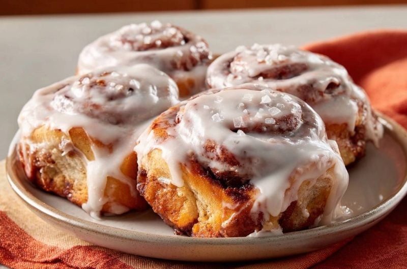 Gooey Sea Salt Cinnamon Rolls