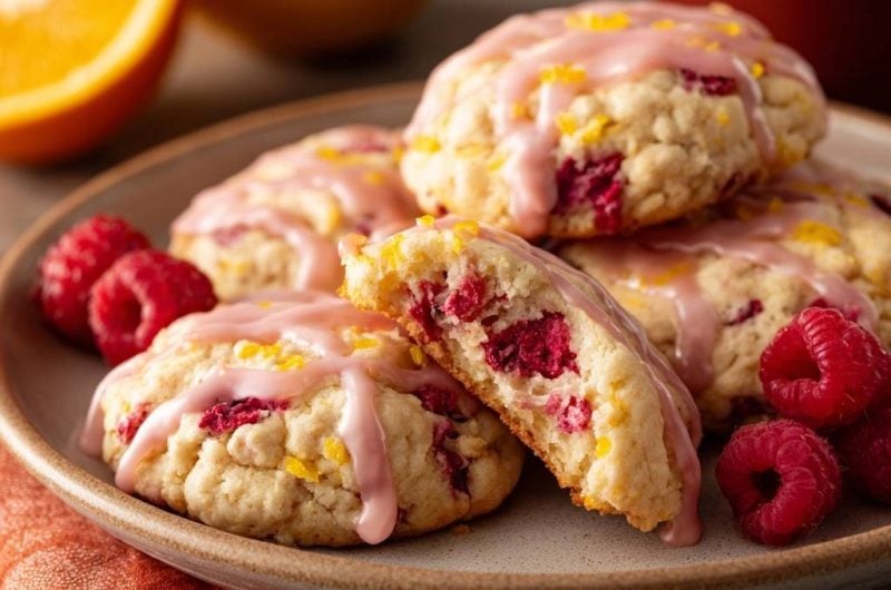 Raspberry Orange Scones