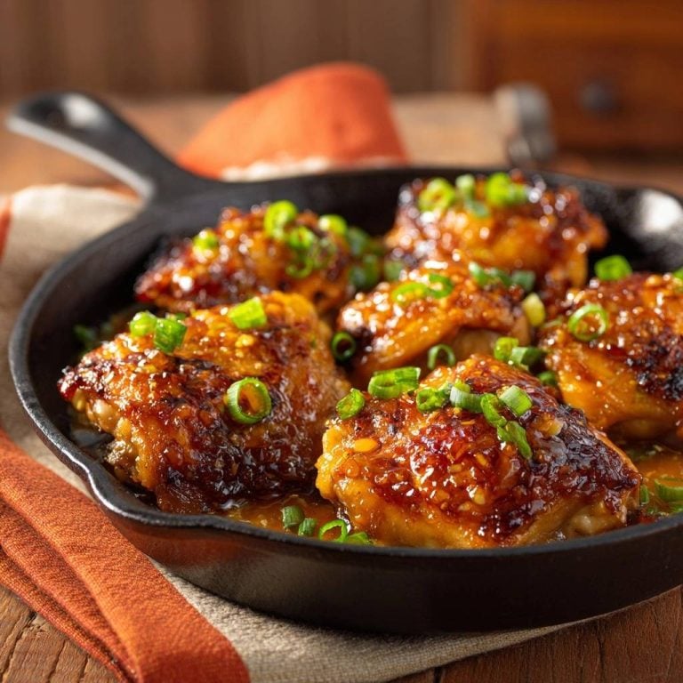 Sticky Skillet Chicken Thighs