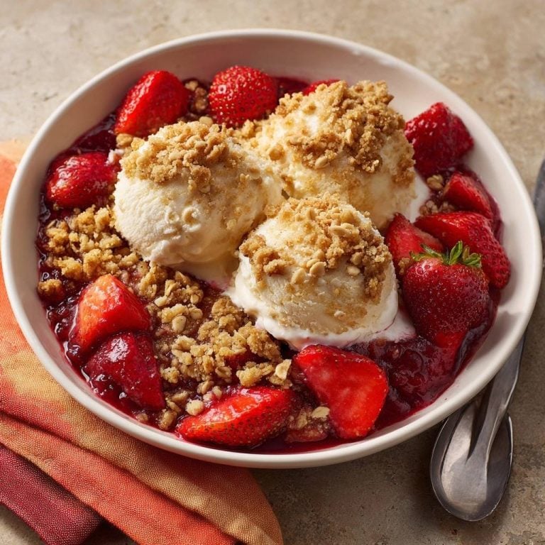 Strawberry Crunch Ice Cream Bowls