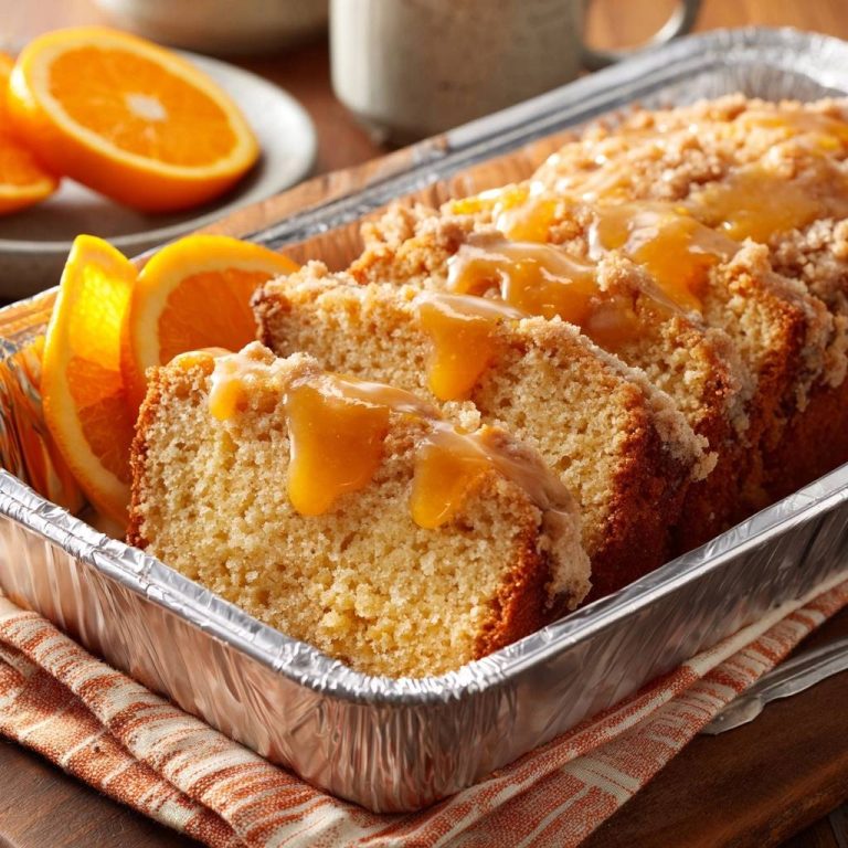 Glazed Orange Crumb Loaf with Stay-Put Streusel