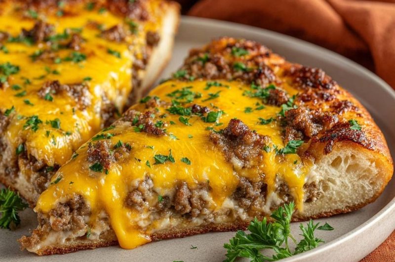 Cheeseburger Pizza