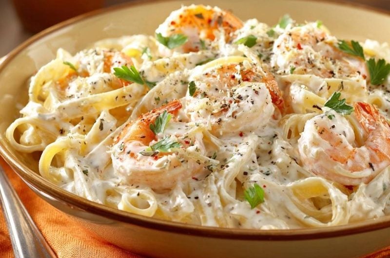 Creamy Shrimp Fettuccine