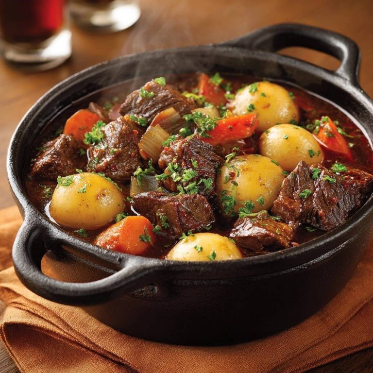 Hearty Beef Stew with Tender, Fall-Apart Beef
