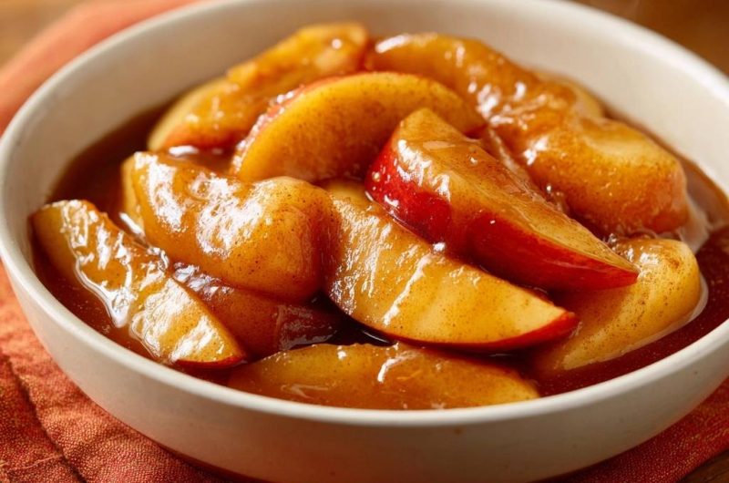 Warm Cinnamon Glazed Apples