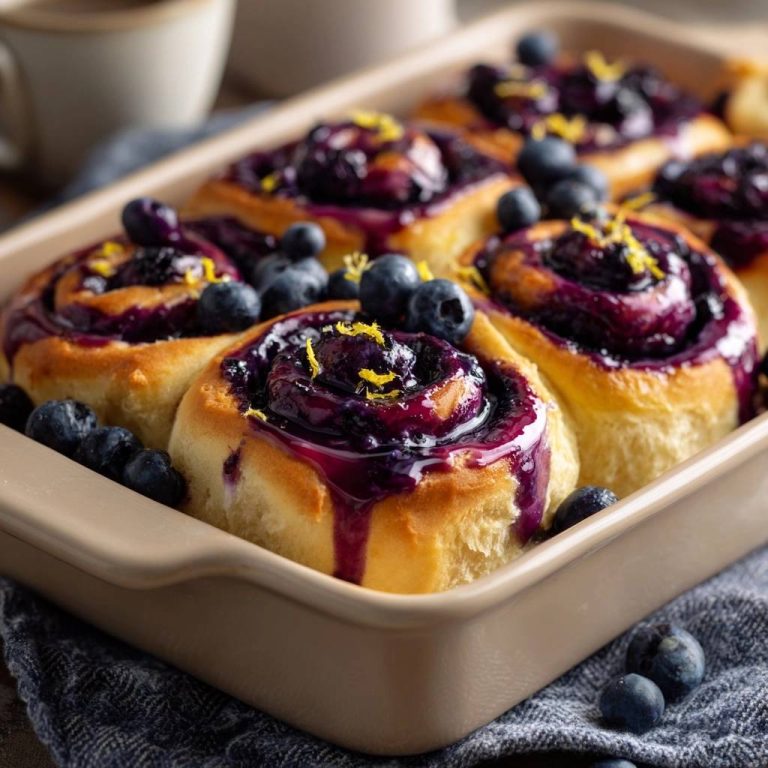 Lemon Blueberry Rolls with Never-Watery Filling