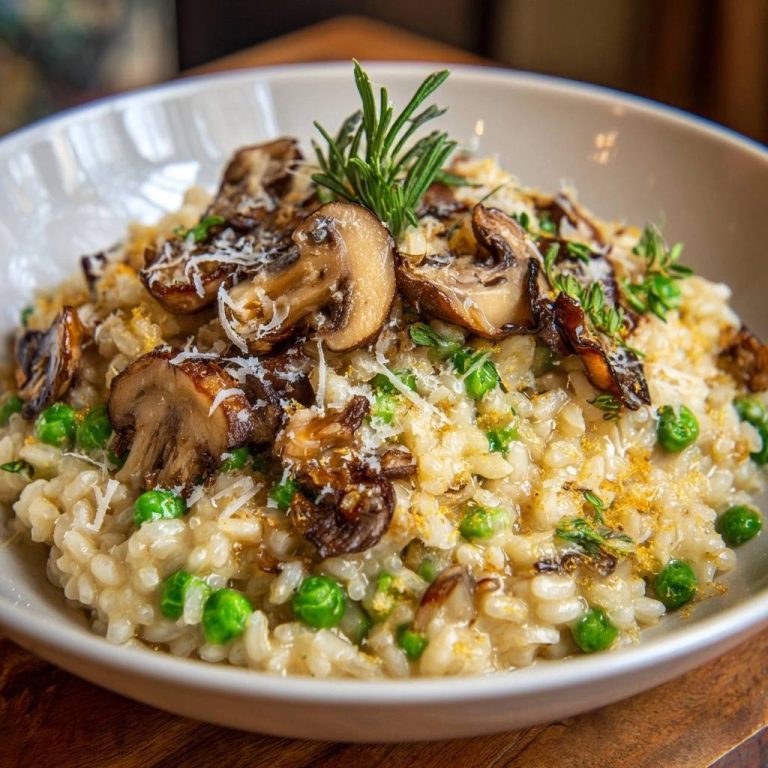 Mastering Creamy Wild Mushroom and Pea Risotto